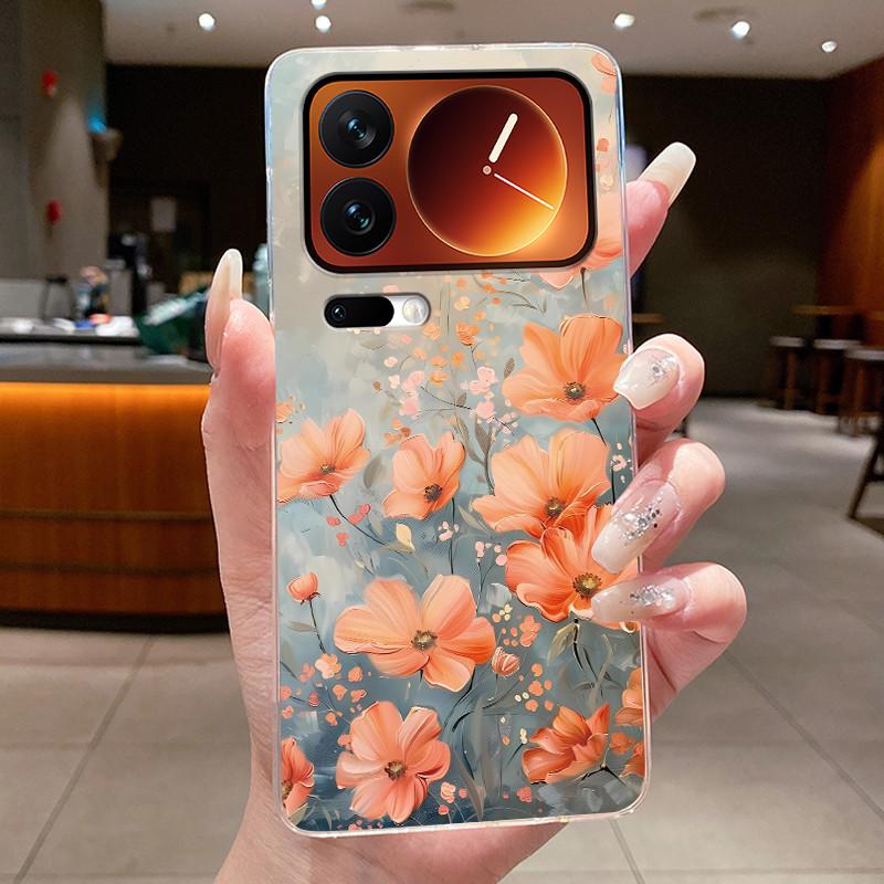 Casing For Xiaomi 17 Pro Max Mi 17 Pro Mi17 17Pro Phone Case Luxury Fashion Butterfly Flower Clear Soft TPU Silicone Back Cover