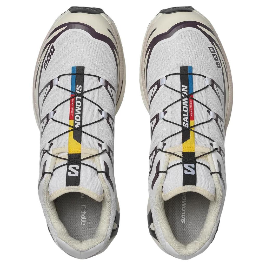 Salomon Xt-6 Comfortable Soft Durable Low-Top Trail Running Shoes Unisex sneaker White 478646