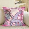 YURI BL Anime YYarichin BClub Square Sofa Pillow Cover Solid Color Living Room Home Decor Cushion Case