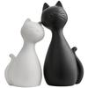 Ceramic Cat Figurine Modern Minimalist Home Decor Living Room TV Cabinet Couple Bedroom Wedding Gift