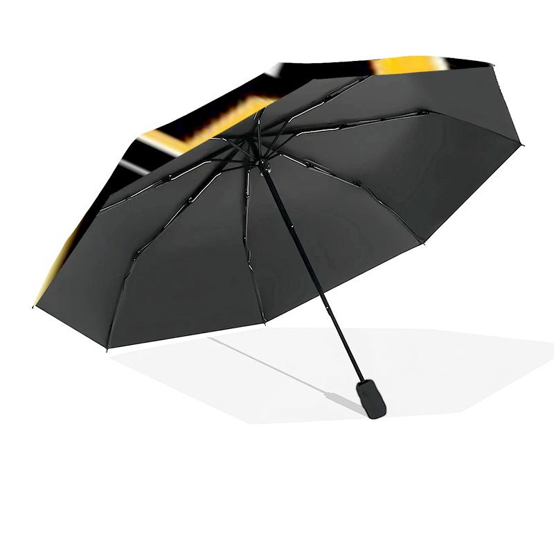 Wolves Team Emblem Printed Automatic Umbrella, 8-Frame for Travel, camping, Casual Umbrella, Essential Gift for for family and friends