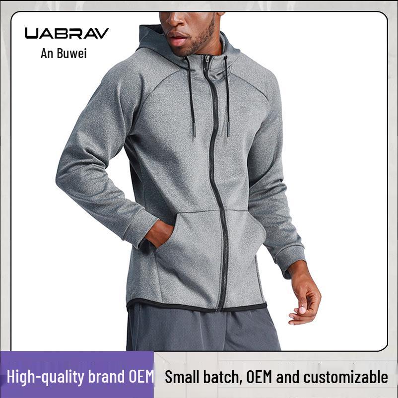 

Men s Black Quick-Dry Fitness Jacket: Long Sleeve Casual Basketball Outdoor Running Hoodie M чорний