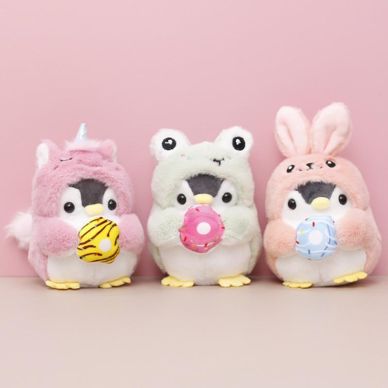 Soft And Cuddly Penguin Plush Toy Keychain With Colorful Transformations Lovely Gift For Friends