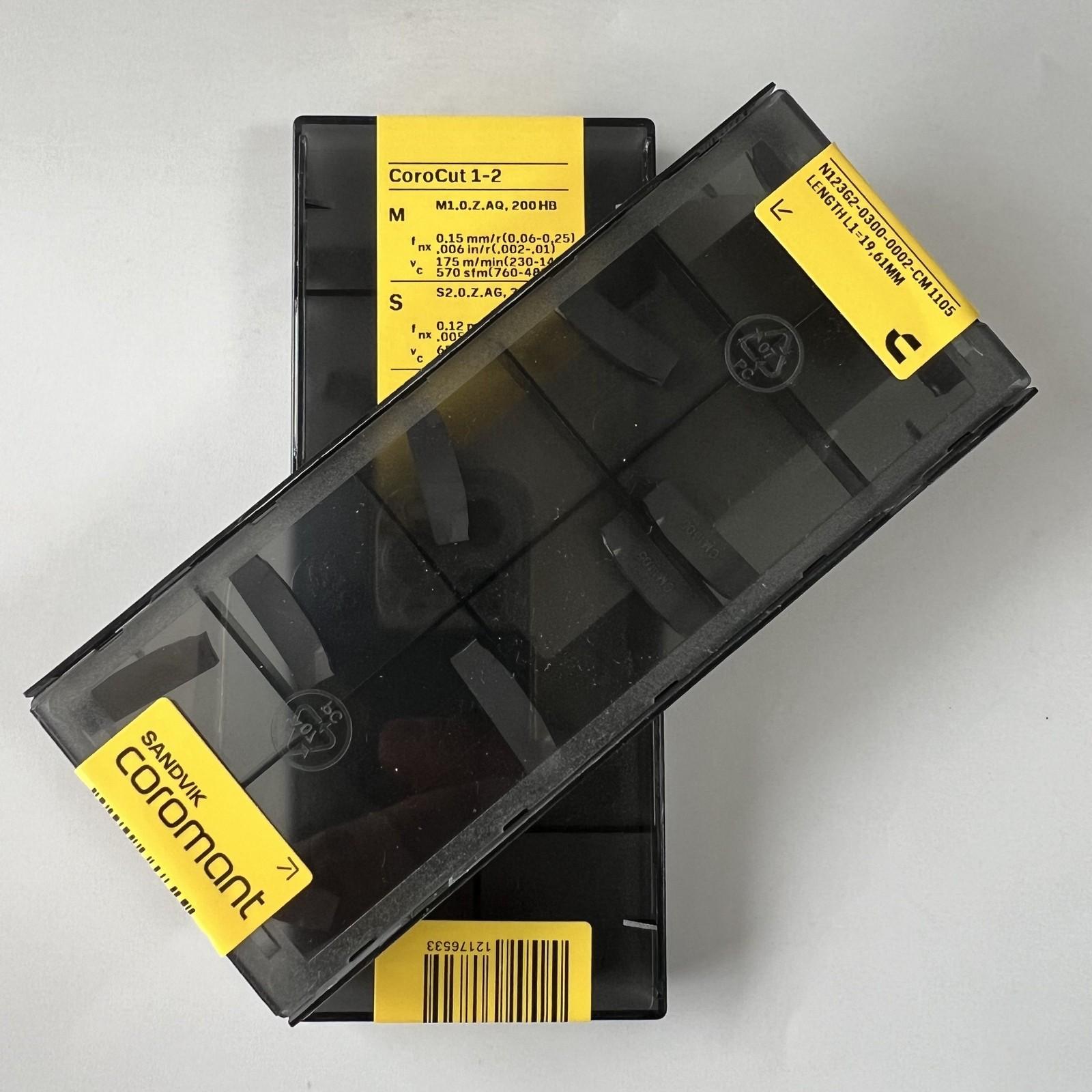SANDVIK / N123G2-0300-0002-CM 1105 / Original Swedish hard alloy blade 10 Pcs