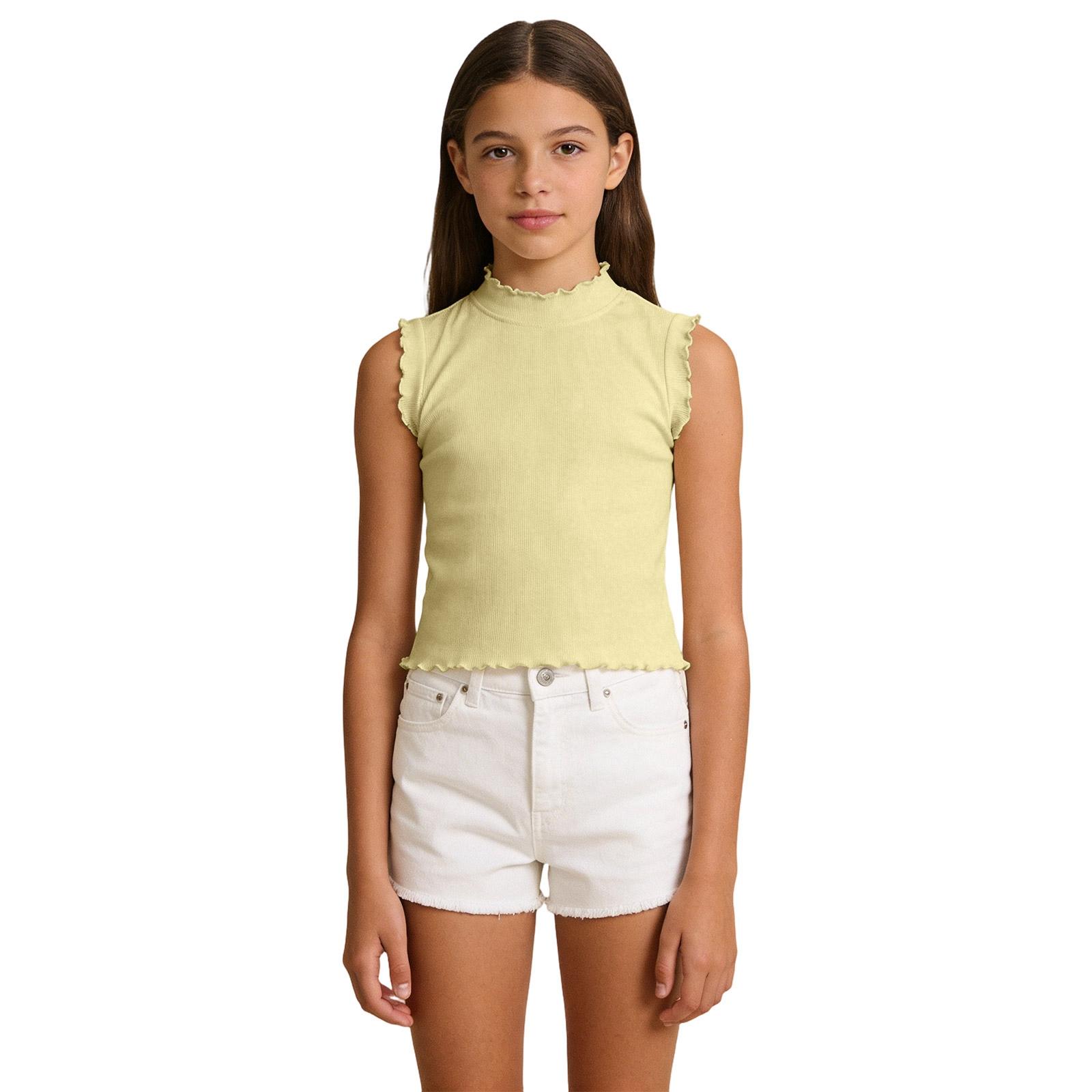 

Children s Fashionable Casual Vest With Wooden Ear Flaps, Sleeveless Round-neck Top 130 зелёный