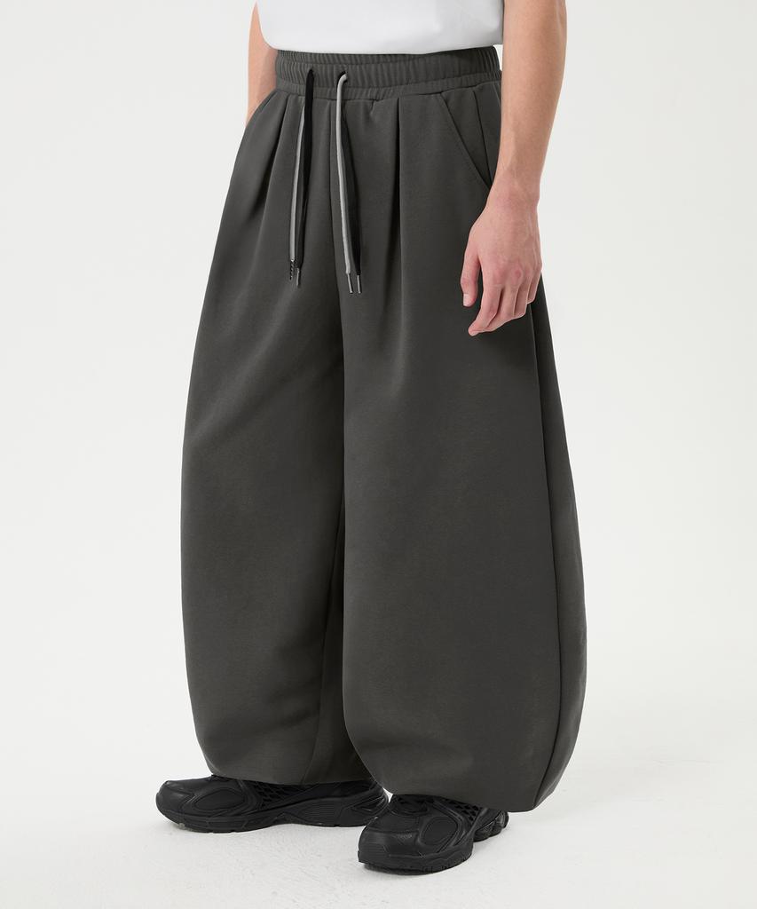 TRILLION Patch Double String Balloon Fit Jogger Pants_3Color