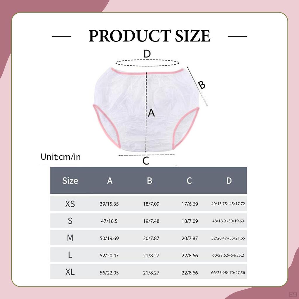 Incontinence Pant Adult Diaper Cover Multifunction Soft Traveling Vacation Summer Protection