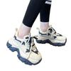 Korean Version of the Popular Dad Shoes Women 2025 Summer New Internet Celebrity Versatile Thick Sole Height Increase Running Sports Leisure Cloth