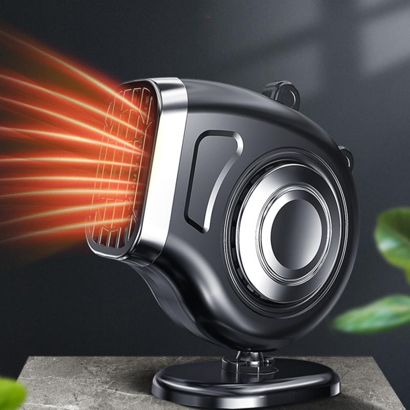 Portable Car Heater Fan Anti-Fog 12V 150W Fan Windshield Defroster Auto Warmer Air Blower Vehicle Demister Heating Dryer