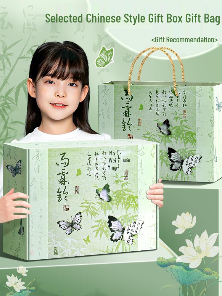 Beeindruckendes Doppelgeschenk: Antikes Schreibwaren-Set im chinesischen Stil für Mädchen - Vollständige Lernmaterialien für Grundschüler