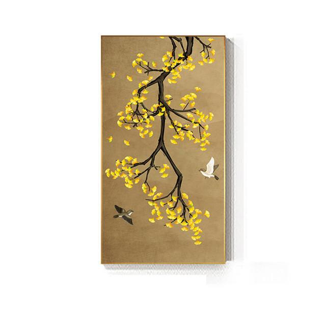 

Классический китайский стиль с цветами и птицами, пейзаж, холст, картина, настенная живопись, постеры и принты для гостиной, домашний декор, без рамки 20*40cm