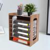 7Tier High-density Board Widen Wood Office Paper Organizer For Desk Desktop File Holder Desk Letter Tray & A4 Paper Sorter