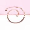 Purple Gold Fashion Trend Net Version Shiny Snake Skin Rose Gold Shiny Fashion Color Gold Bracelet Women
