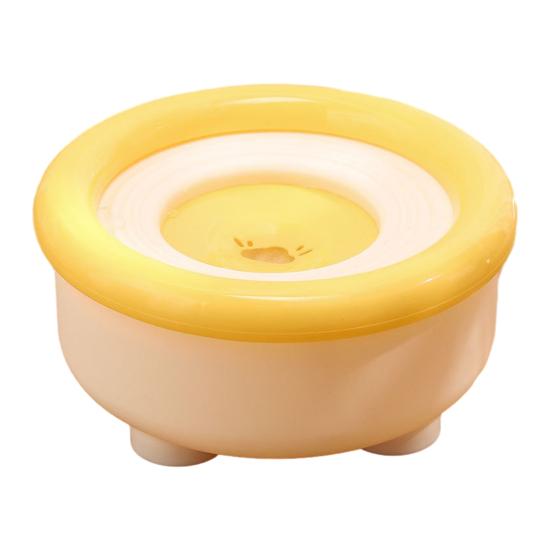 

Непроливающаяся миска для воды для собак 1,5 л, защита от брызг, поилка для домашних животных, миска для медленного питья с противоскользящим основанием для неаккуратных пьющих, для больших, средних, маленьких собак, кошек жёлтый