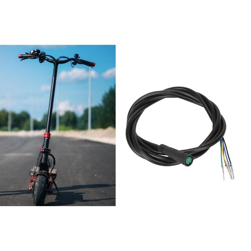 Universal 5 Pin Gauges Connector Cable For Electric Scooters Durability Plastic Construction Secure Signal Transfer