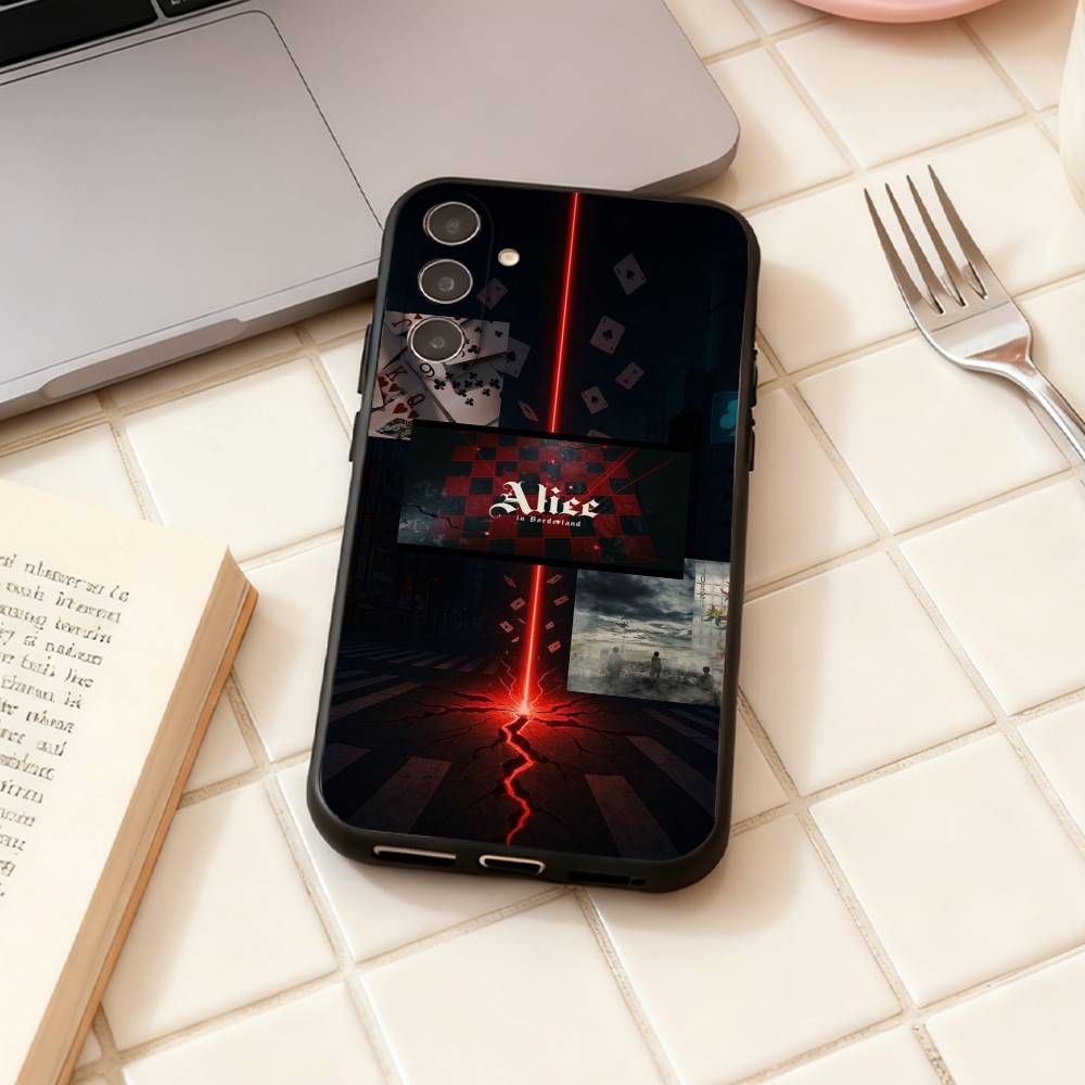 Hot TV Alice In Borderland Phone Case For Samsung Galaxy A73,A72,A71,A70,A53,A52,A51,Others Soft Black Shell