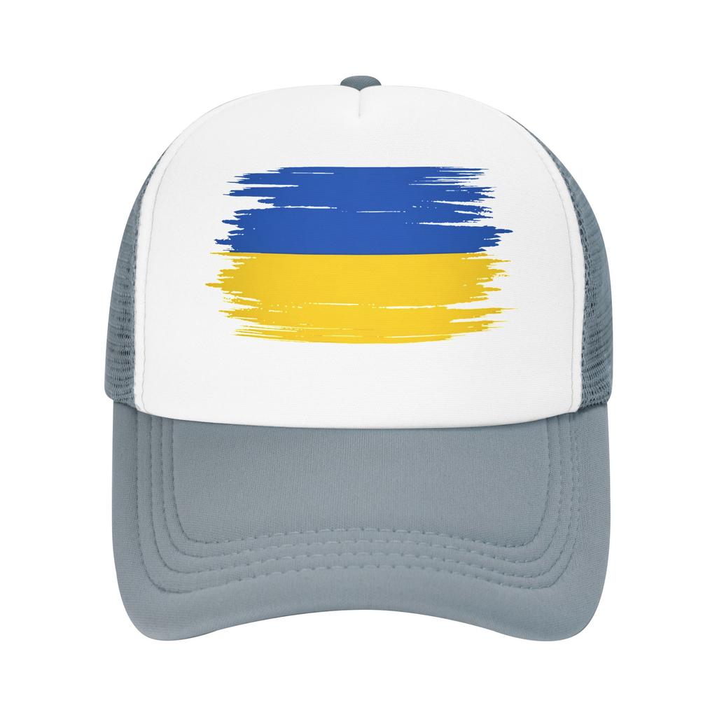 Summer Mesh Sun Hats Ukraine Flag Baseball Cap Unisex Print Outdoor Sports Adjustable Baseball Caps