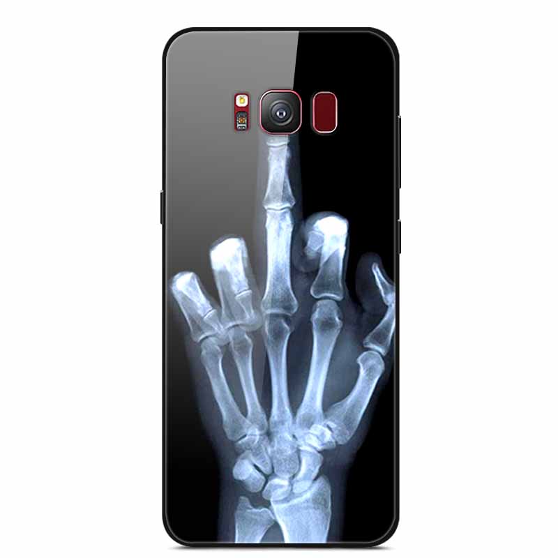 Glass Back Cover For Samsung Galaxy S8 Plus Case S 8 Plus Hard Tempered Glass Case For Samsung S8 Plus Phone Case Soft Bumper