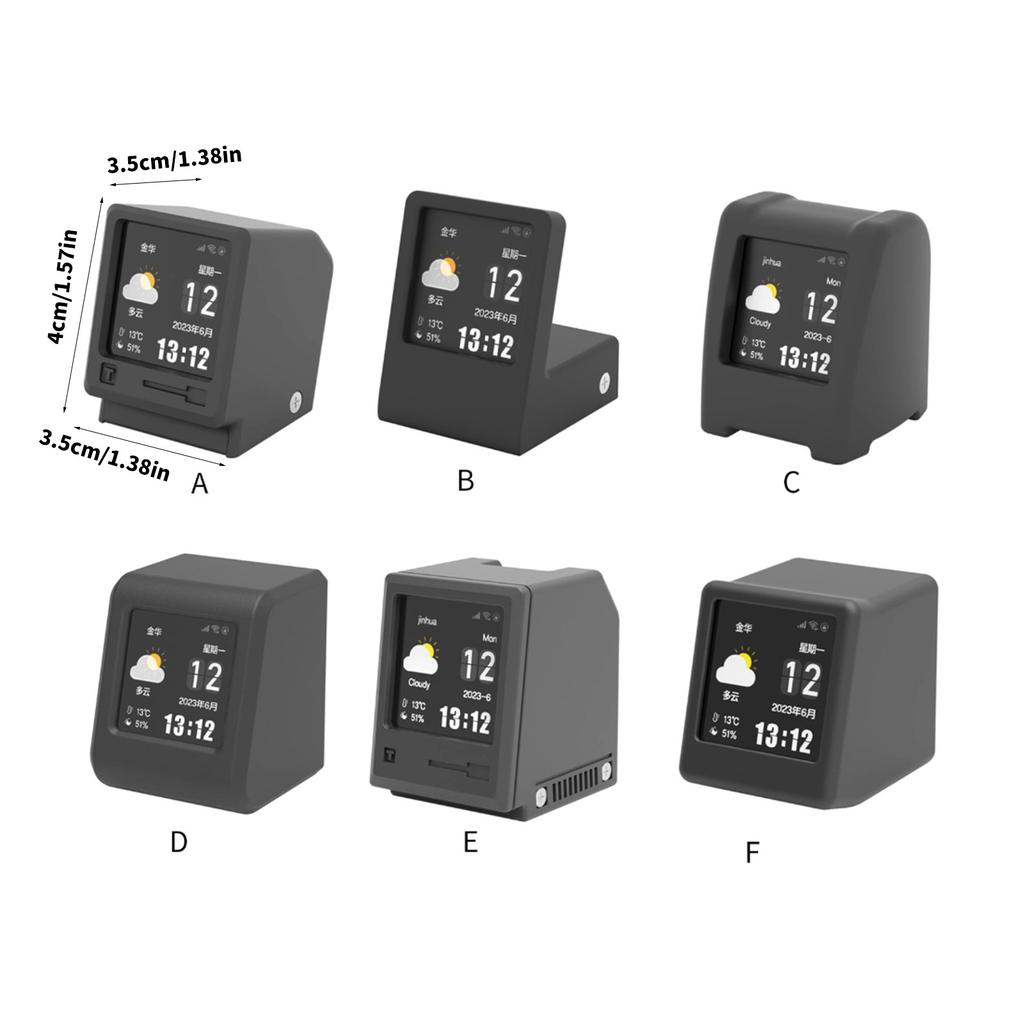 Desktop Einfache Mode Digitaluhr Multifunktionale Drahtlose Wetterstation Thermometer Hygrometer Helligkeit Einstellbar