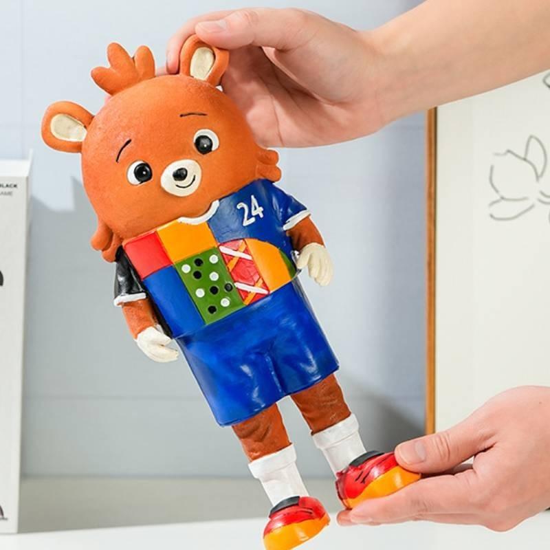 Euro Albart Fotballmaskot Fotballtrofé Resinmodell Figur Suvenirer Fan