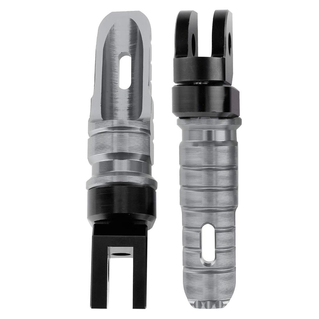 Yctze Motorcycle Front Footrest Front Left Right Pair Fit Yamaha MT‑03 MT‑25 MT‑07 MT‑09 R3XJ6 (Titanium)