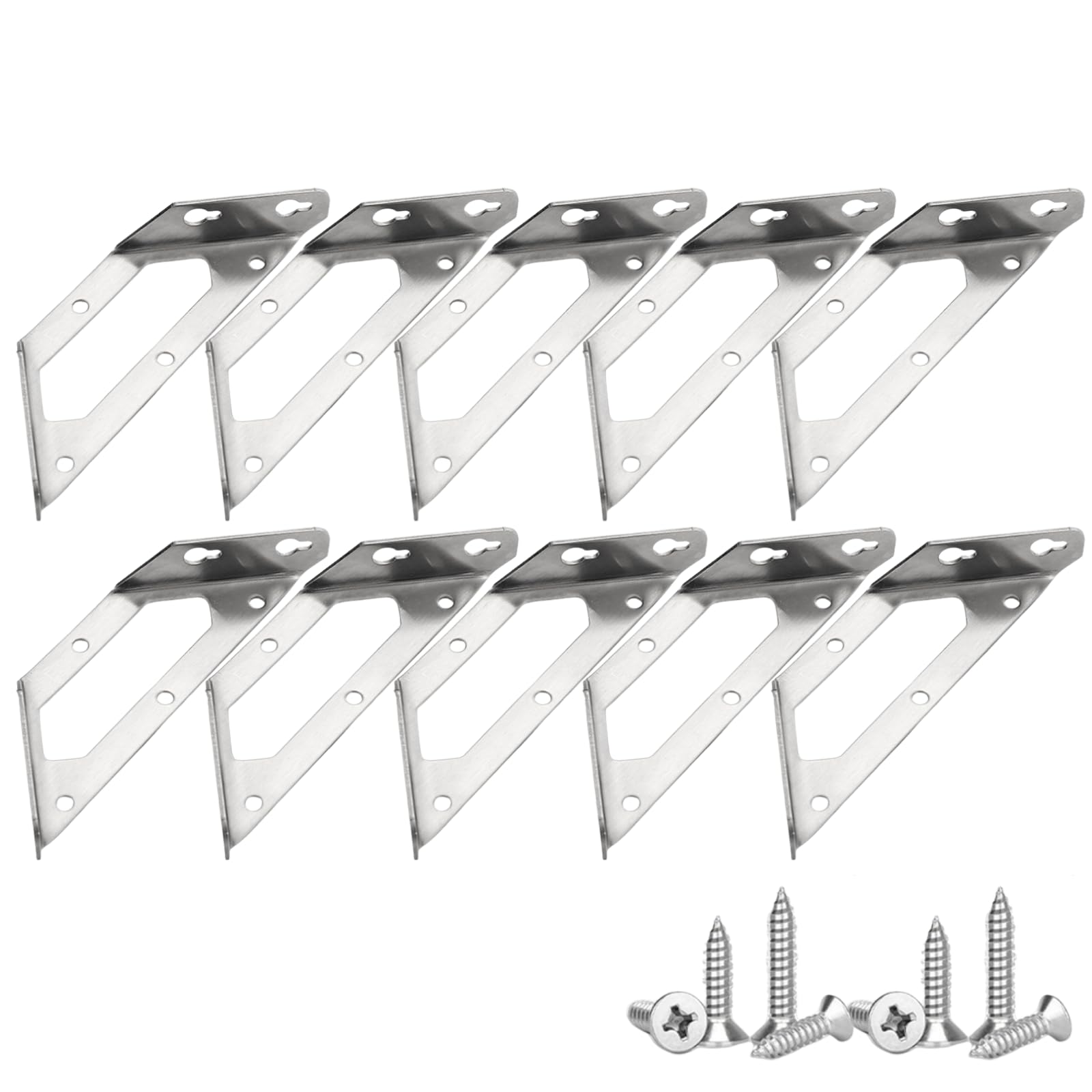 

ideamall Corner Brackets, Reinforcement Joints, Angles, Stainless Steel, Set of 10