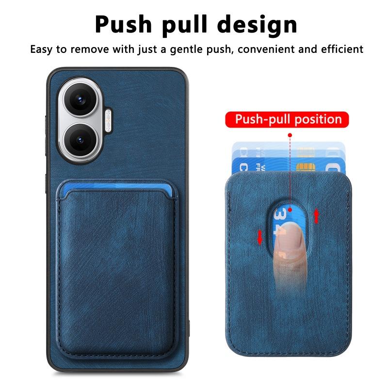 Magnetic Leather Case for POCO F7 5G Cover for Xiaomi POCO F 7 POCOF7 Redmi Turbo 4 Pro Magsafe Wallet Card Slot Pocket Cover