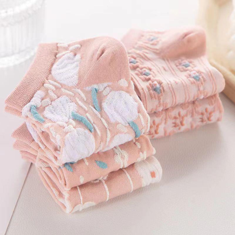 Women's Lace Floral Mesh Ankle Socks - Breathable, Sweet, and Lightweight for Summer