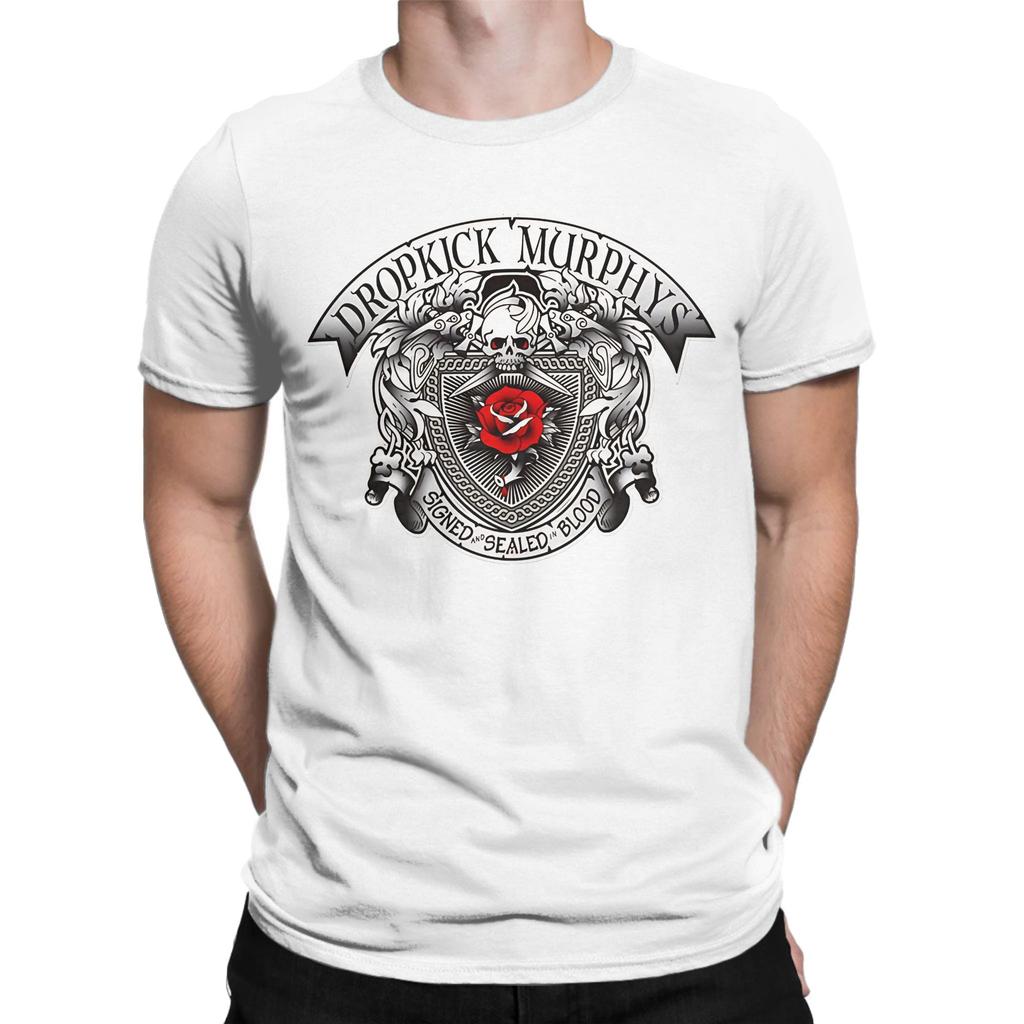 Murphys Silver Logo Essential Funny Graphic 100 Cotton Tshirt Dropkick Murphys Tees Tops For Unisex