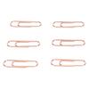 1.1in 100pcs Paper Clips Rust Prevention Increased Slip Resistance Portable Metallic Paper Clips for   Daily Use