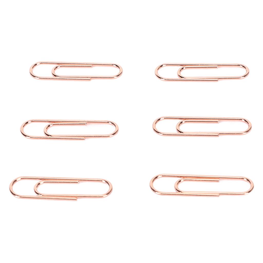 1.1in 100pcs Paper Clips Rust Prevention Increased Slip Resistance Portable Metallic Paper Clips for   Daily Use
