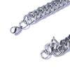 Link Chain Punk Hip Hop Silver Color Accessories Heavy Chain Men's Bracelets Punk Jewelry Bracelets