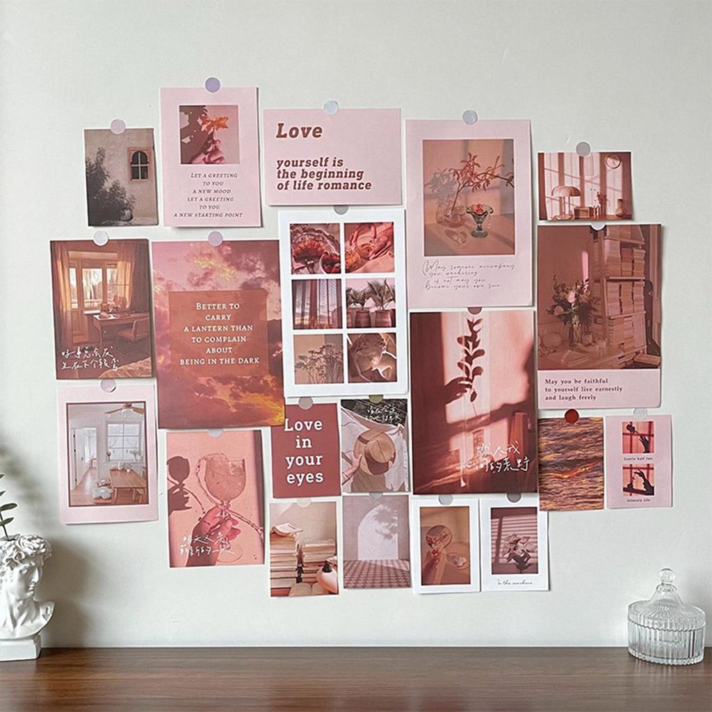 20 teile/satz Tapeten Ins Kreative Kunst Dekorative Karte Schlafzimmer Wohnzimmer Hintergrund Wand Aufkleber Poster