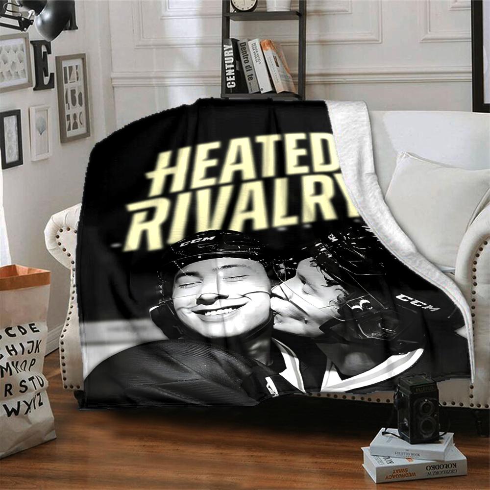 Hockey Rivalry Blanket Soft Throw Blanket For Home Bedroom Bed Sofa Travel Office Solid Christmas Blanket