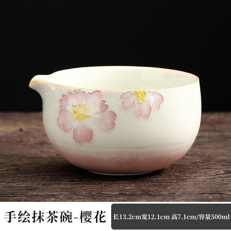 Керамический Бамбуковый Японский Набор для Чайной Церемонии Матча Набор для Приготовления с Чашами Венчик&Подставка Чайная Ложка Аксессуары для Чайной Церемонии Подарочная Коробка Матча