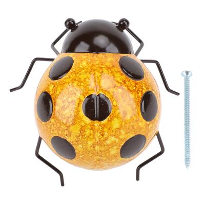 Kovová Beruška Ručně Kovaná Železná Dekorativní Socha Berušky Nástěnné Umění pro Zahradu Dvůr Chodníky