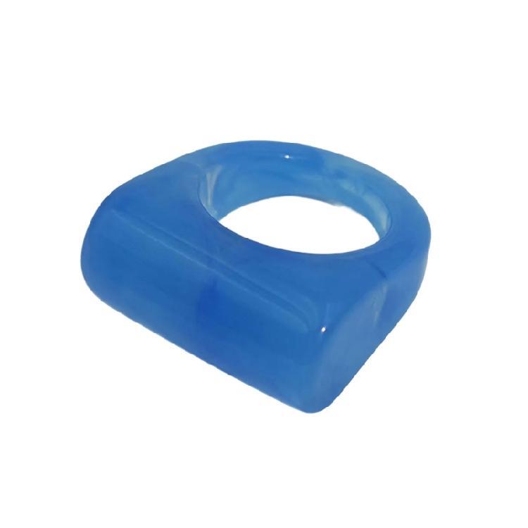 Colorful Resin Geometric Rings Sturdy Accessory for Everyday Styles