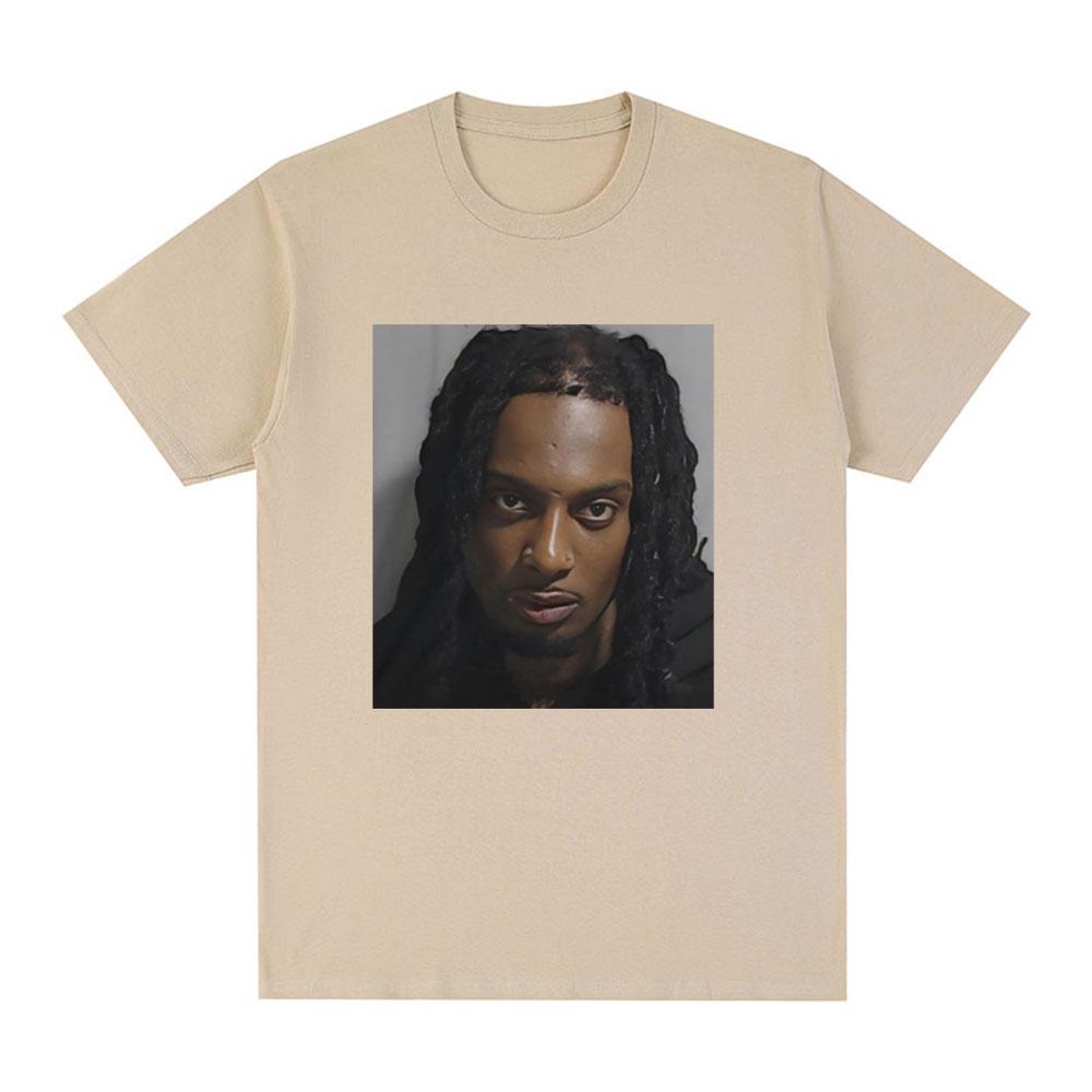Rapper Playboi Carti Mugshot Graphic Tshirt Unisexs Fashion Vintage Hip Hop T Shirt Casual Cotton Short Sleeve Oversized Tshirts