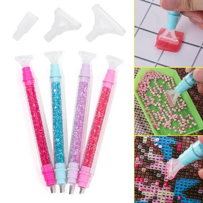Point Drill Pen Double Head Crystal 5D Diamond Painting Point Drill Pen DIY Crafts Cross Stitch Sewing Accessories