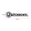 Pegatina para Coche 2/4 Piezas Pegatina para Coche Logo Metálico Altavoz Interno Insignia de Audio Nuevo Para Skoda Octavia Fabia Rapid Yeti Kodiaq Superb Coche