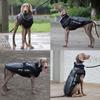 Roupas impermeáveis para cães, casaco grande para cães de inverno com coleira peluda, roupas quentes para animais de estimação, jaqueta para cães, fantasias de labrador bulldog