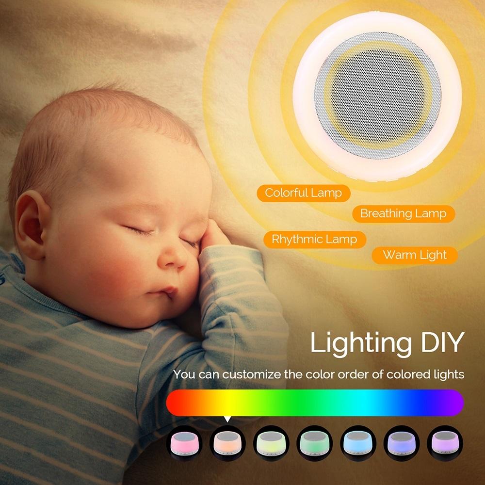 32 Naturlige Lyder Hvit Støy Maskin For Soving Fargerikt Nattlys Baby Sovelydmaskin Baby Søvnhjelp Støymaskin