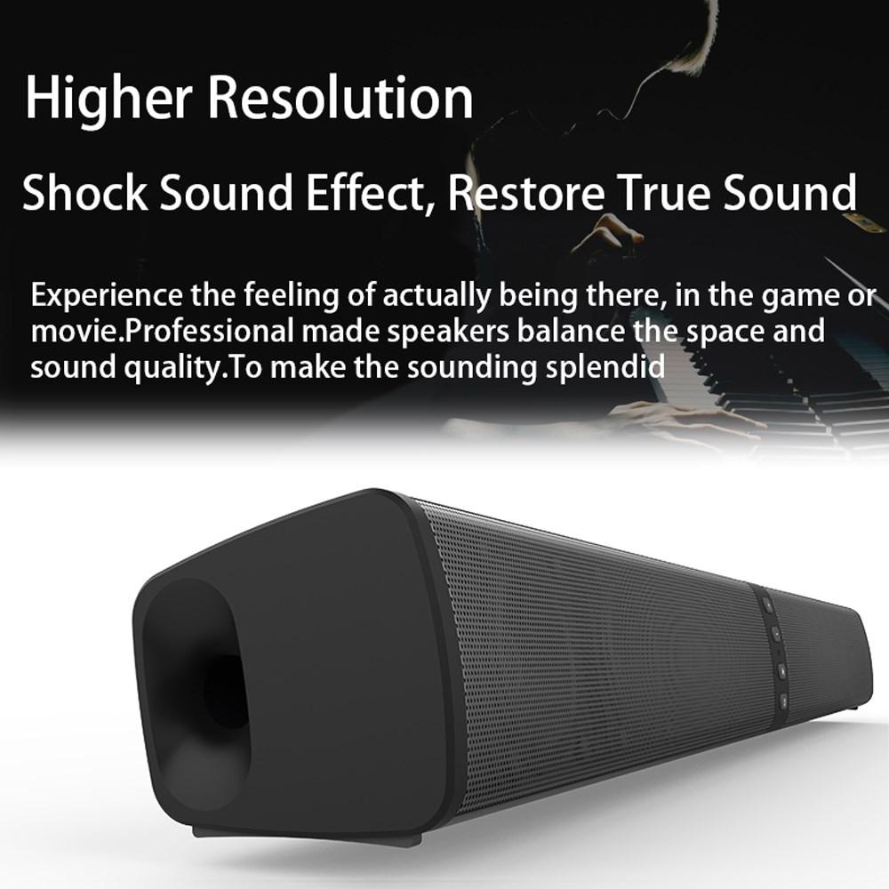 Portable Soundbar, Detachable Surround Sound Speaker for TV, Home Audio Sound Bars with Subwoofer, Home Theater Sound System