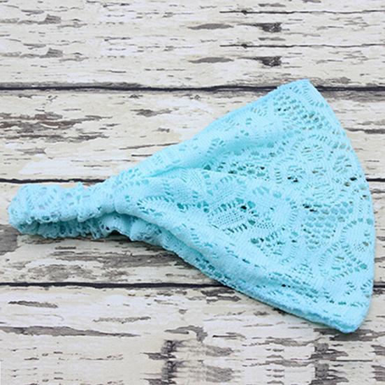 Girl's Fashion Stretchy Wide Lace Headband Turban Headwrap Bandanas Hairband