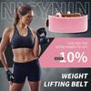 Leather Fitness Weight Lifting Belt For Women With Padded Lumbar Support For Power Lifting Workout & Squats Exercise