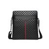 Cevins Shoulder Crossbody Messenger Simple and Body PU Fits iPad Size Men's Bag, Bag, Bag, Casual, One-Shoulder Bag, Leather, 10.5 (Black, D)