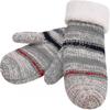 Women Winter Knitted Gloves Fleece Lined Knit Gloves Women Full Fingers Thickening Winter Warm Mittens Knit Mittens Stripe Design Knitted Mittens Ther
