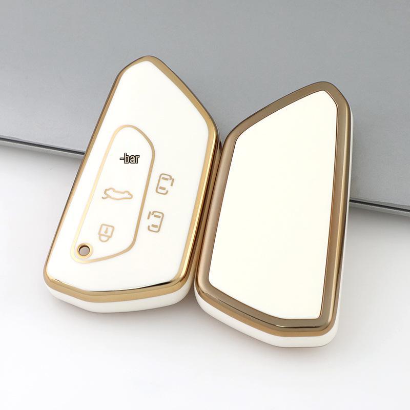 Volkswagen Key Case for Golf 8, New Teramont, Lanyue 2021, ID.4 CROZZ - Protective Shell with Buckle