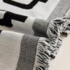 New Simplicity Sofa Towel Blanket 1/2/3/4 Seater Polyester Cotton Geometry Jacquard Sofa Towel Universal for All Seasons Blanket
