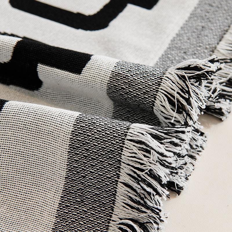 Nová jednoduchá pohovka ručník deka 1/2/3/4 místná polyester bavlna geometrie žakárový pohovka ručník univerzální pro všechna roční období deka